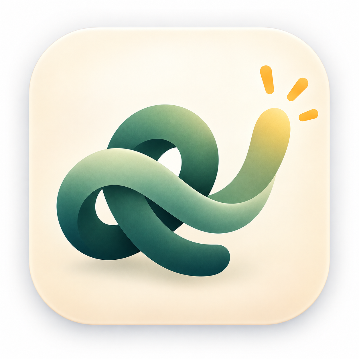 knotkin artwork showing a green knot beginning to loosen